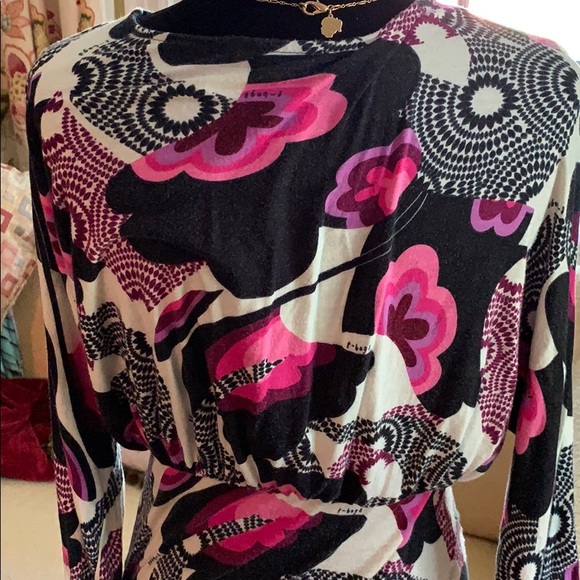 T-Bags Deep V Neck Mini Dress. Size Small. - Picture 7 of 11